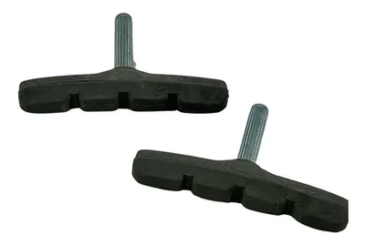 PAR DE PATINES DE FRENO V-BRAKE CON VASTAGO