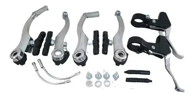 CONJUNTO FRENO V-BRAKE CON MANIJAS EN PLASTICO Y ALUMINIO