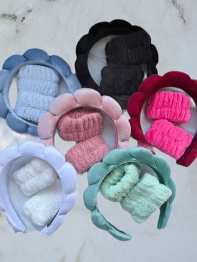 Vincha diadema + muñequeras 