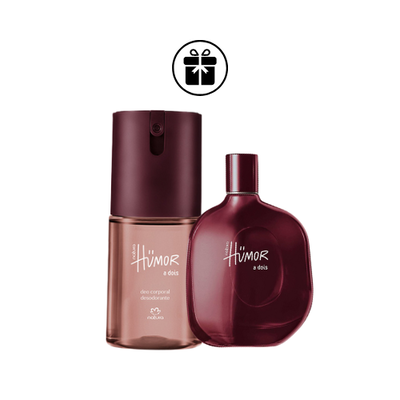 Mini perfume Humor Adois de 25 ml + Deo corporal Adois