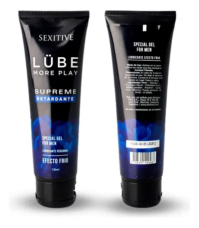 Gel Retardante Lube Premium - Efecto Frio