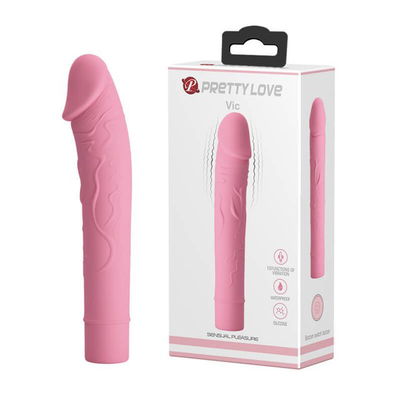 Estimulador con forma de pene y 10 velocidades de vibracion