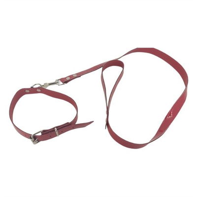 Collar de charol rojo 