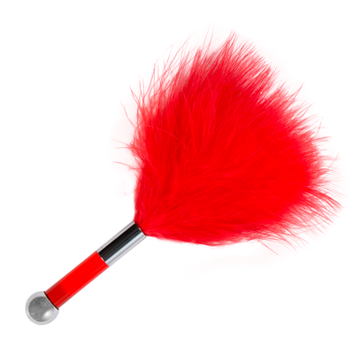 Plumas para cosquilleo rojo 