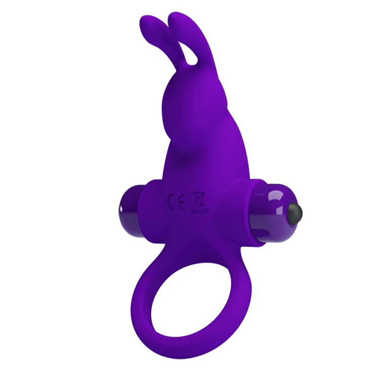 Anillo con potente vibrador conejo con 10 velocidades