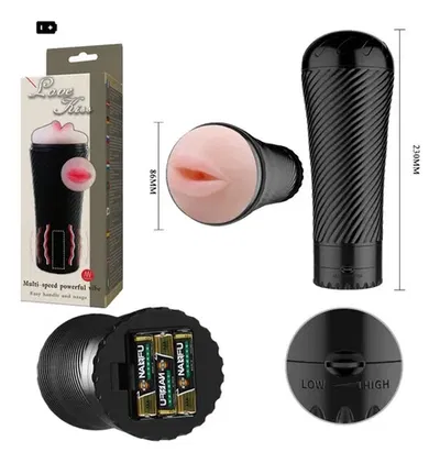 Masturbador Boca con Vibracion 