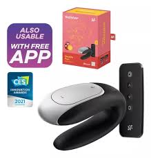 Double fun vibrador con control remoto para parejas y carga USB