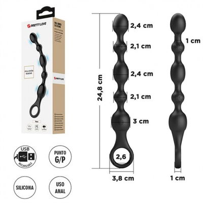 Dilatador anal flexible con vibracion