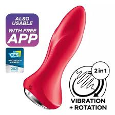 Rotator Plug 1+ Dilatador anal Rotativo con control via APP (Red)