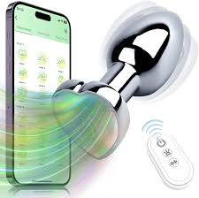 Plug anal con forma de corazon, vibracion y control remoto mas app Medium