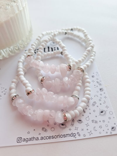 Pulsera Cuarzo Rosa