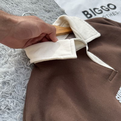 Buzo Estilo Chomba Chocolate