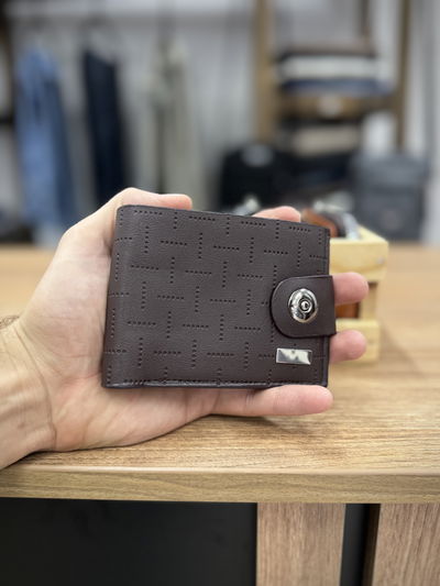 Lock Wallet marrón