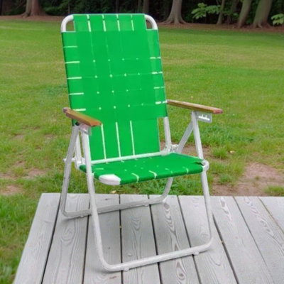 REPOSERA PLEG. 5 POS. C/CINTAS CAÑO 1" APOYABRAZOS MADERA