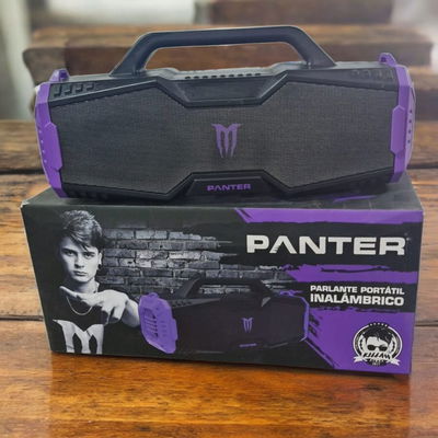 Parlante portátil MONSTER PANTER PBB03 150W / BLUETOOTH / FM / LUCES LED