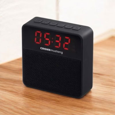 Radio despertador portátil CROWN MUSTANG /FM/BLUETOOTH