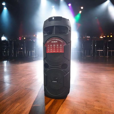 Parlante portátil AIWA torre de sonido 4500W/BLUETOOTH/LUCES LED