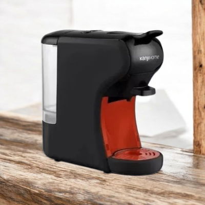 Cafetera KANJI HOME Espresso MOKA Multicápsula 1500W 0,7L Negra