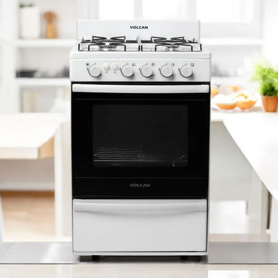 Cocina VOLCAN 87643V con luz y encendido / 4 Hornallas