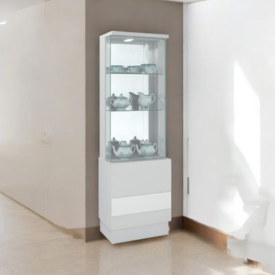 Vitrina NEW VINA BULK melamina (0,56x1,80x0,38) BLANCA