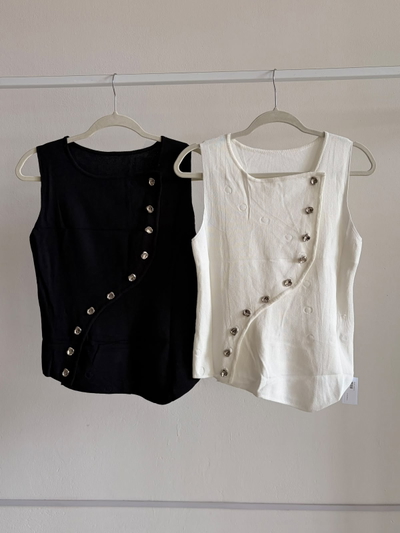 Musculosa hilo botones