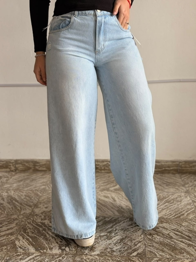 Wide leg rígido celeste