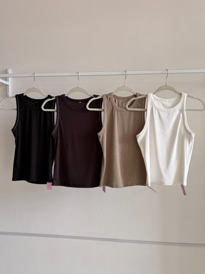 Musculosa brillos elastizada