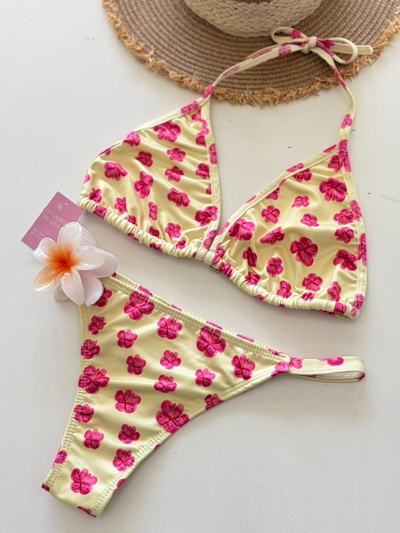 Bikini triangulito flores