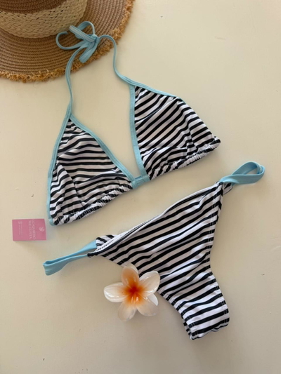 Bikini triangulito rayada