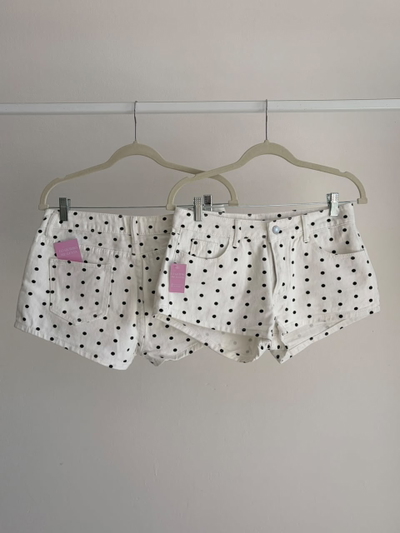 Short jean estampado
