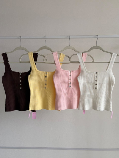 Musculosa hilo botones