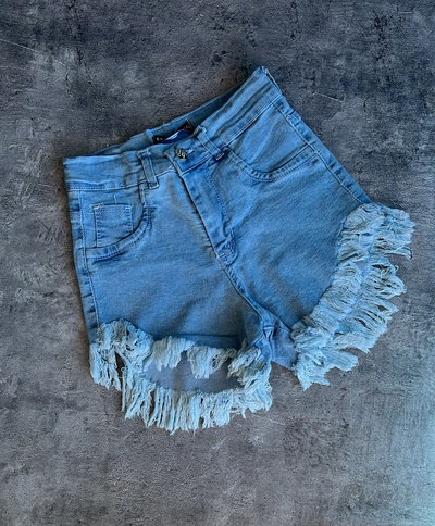 Short playero celeste elastizado Sñ