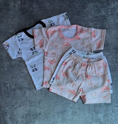 Conjunto short y reme bebitos
