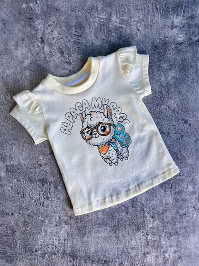 Remes algodón estampa y volados bebas