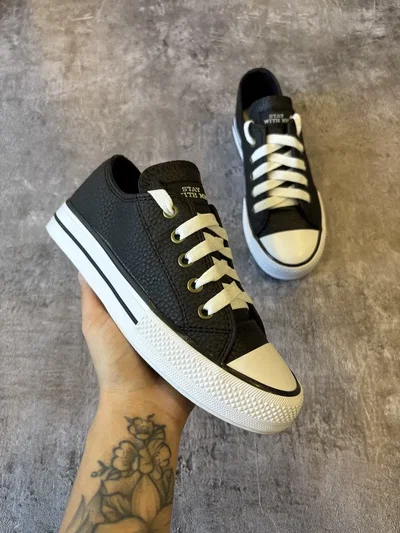 Zapa ecocuero baja negra