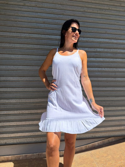 Vestidos de lino cortos