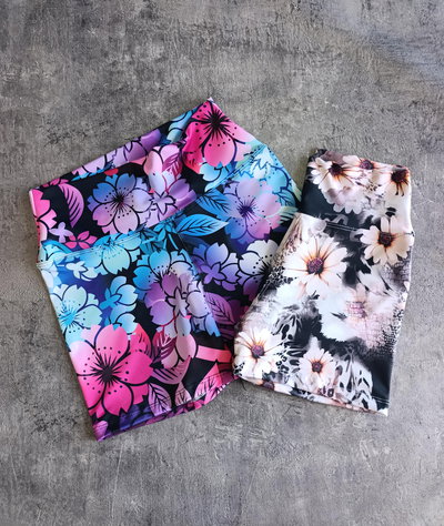 Calza corta estampada 