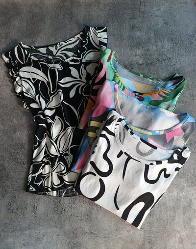 Blusa de lino volados