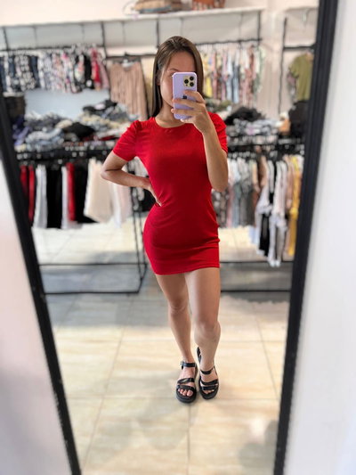 Vestido manga princesa 