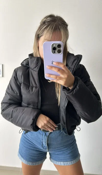 Campera puffer capucha desmontable 