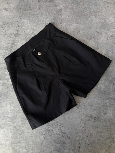 Short sastrero elastizado negro