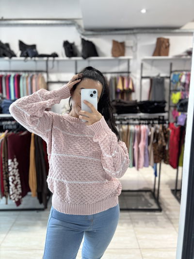 Sweater Lorena material frizado