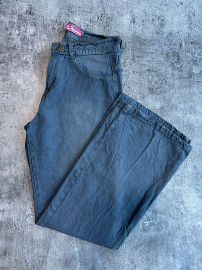 Wide leg gris topo localizado