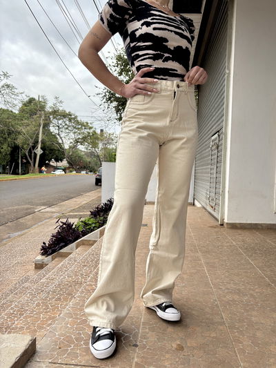 Wide leg Crema