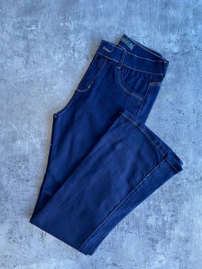 Jean oxford azul oscuro hilo claro