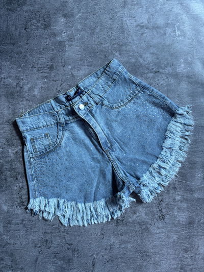 Short mom celeste strass