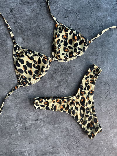 Bikini California Print amarillo