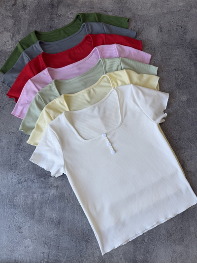 Remera botones de morley