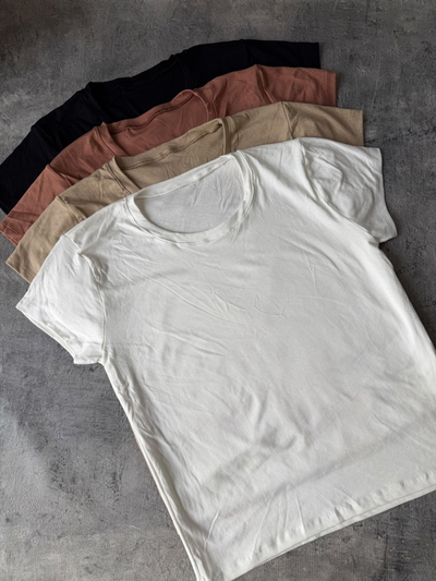 Remera básicas de modal grueso XL 