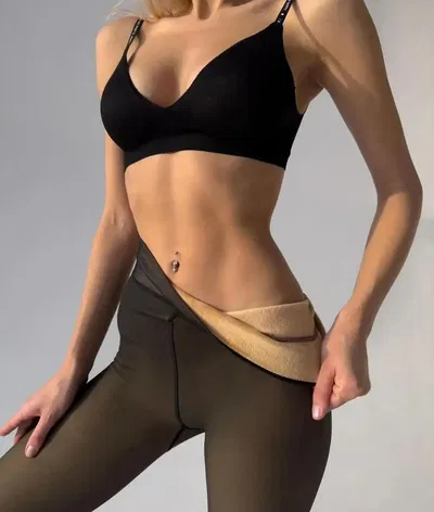 Calza panty termica efecto piel